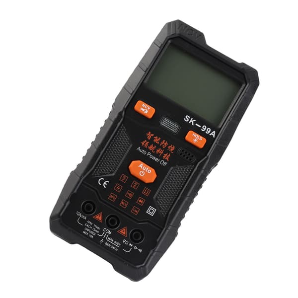 Nøjagtigt digitalt multimeter med stemmeudsendelse, auto-range tester til spænding, strøm, kapacitans, modstand