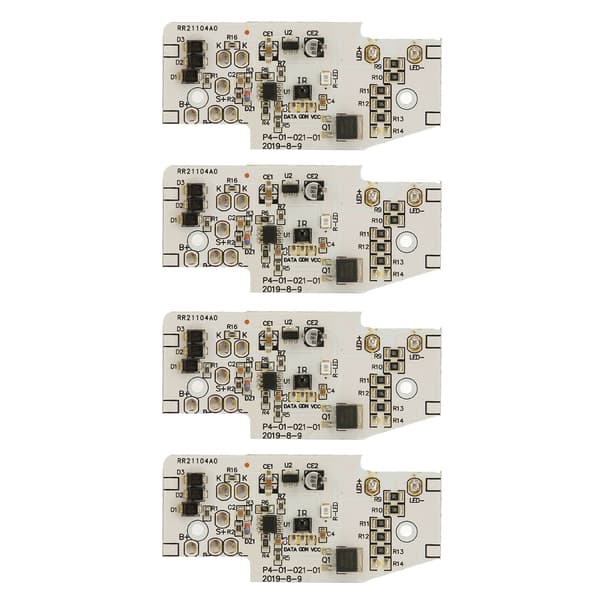 4 STK Solar LED Lys Controller Board til 3.2V 3.7V 6.4V 7.4V 11.1V 12.8V Batterimodul
