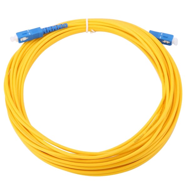 10m/11yd SC til SC Duplex Fiber Patch Cord Jumper Kabel Single Mode Patch Cord