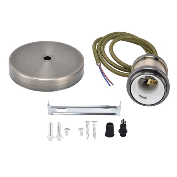 Retro E27 Glödlampssockel med Tråd Hängande Lampa för Sovrum 100-240V