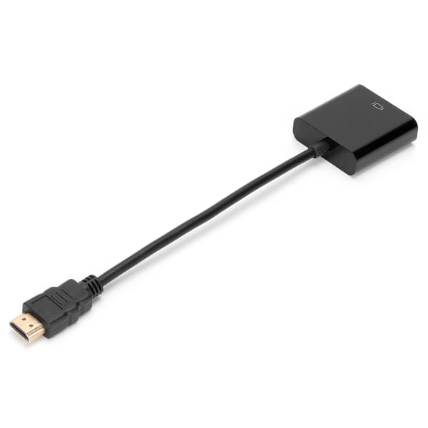 High-Definition Multimedia Interface til VGA-adapter 1080P HD bærbar ABS-konverter