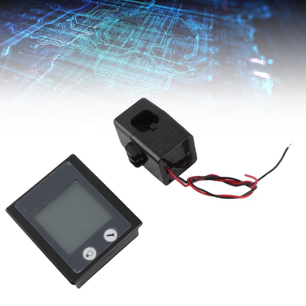 PEACEFAIR AC 80-260V 100A Digital Multimeter Panelmåler med CT, Volt Amp Watt Energimonitor