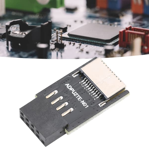 USB2.0 till Typ E USB2.0 9PIN till Typ C Front Typ E 20 Pin Hållbar Metall Plast USB2.0 Hona till Typ E