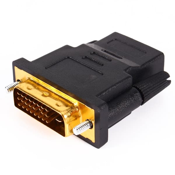 DVI 24+1 Han til HDMI Hun PC Kabel Adapter Konverter til Digital HDTV LCD