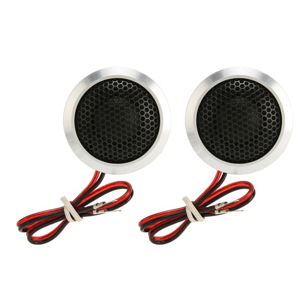2st 150W Dome Tweeter 2-vägs System Hög Känslighet Silver Svart Dome Audio Tweeter för Bil Audio System