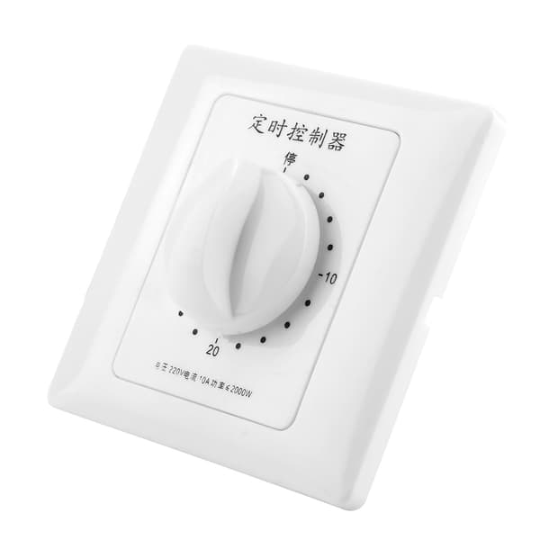 220V Vandpumpe Timer Mekanisk Nedtælling Indendørs Intelligent Tidsafbryder Kontrol (30 minutter)