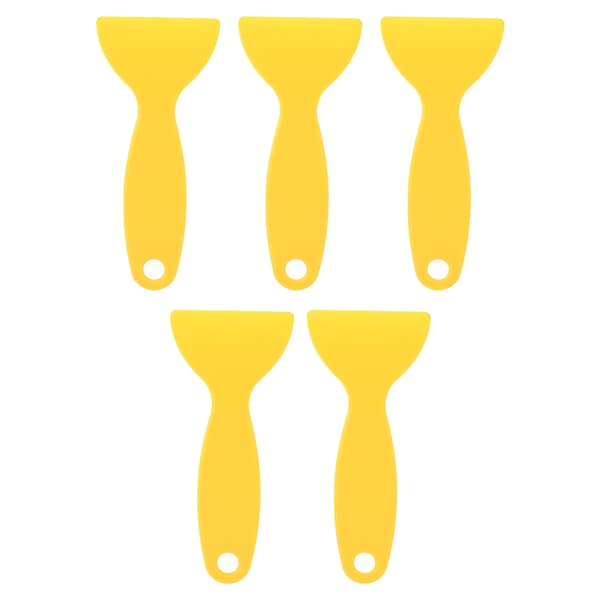 5 stk. 3D-printerspartel Fleksibel plast 3D-print harpiksfjernelsesskraber til WANHAO D8 til ANYCUBIC til Nova Gul