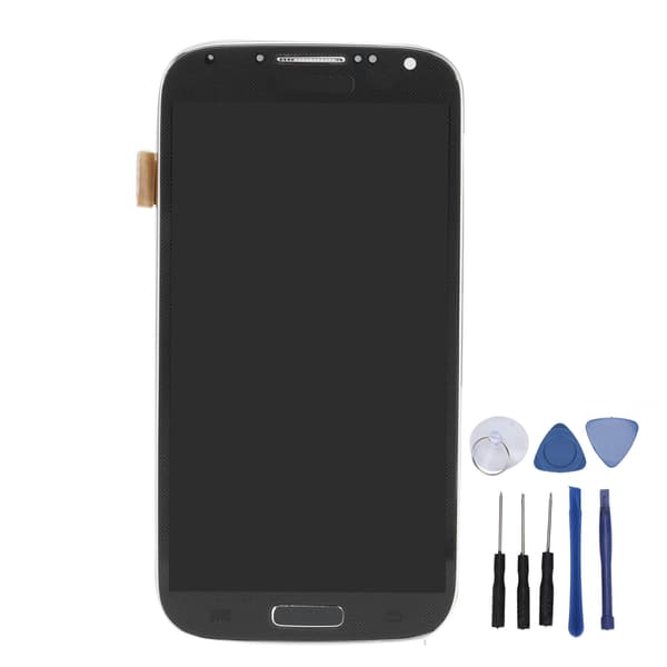 Skærmudskiftning LCD-skærm Touch Digitizer-samling til Samsung Galaxy S4 Sort