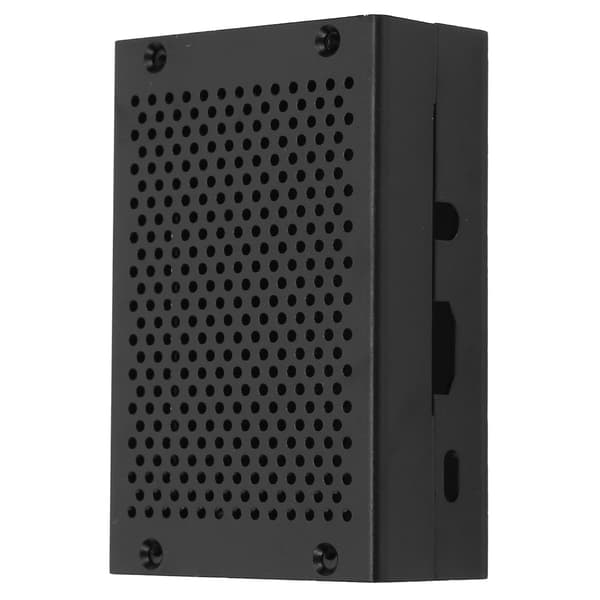 Beskyttelsesetui til Raspberry Pi 3 Hus Kabinet Aluminiumlegering med Køleventilator