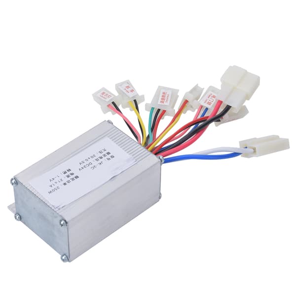 24V250W Elektrisk Scooter Børste Controller Tilbehør i Aluminiumslegering Sølv