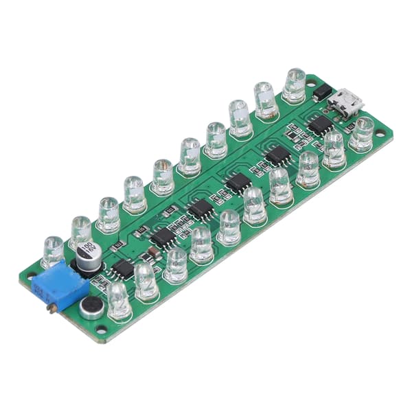 VU-meter modul med omvendt beskyttelse, stemmeaktiveret LED-display, lydniveauindikator til test