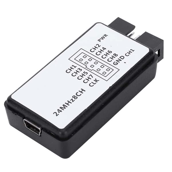 Mini USB Logikanalysator 8CH 24MHz Digital Tester, Bærbart Lommeformat Sæt