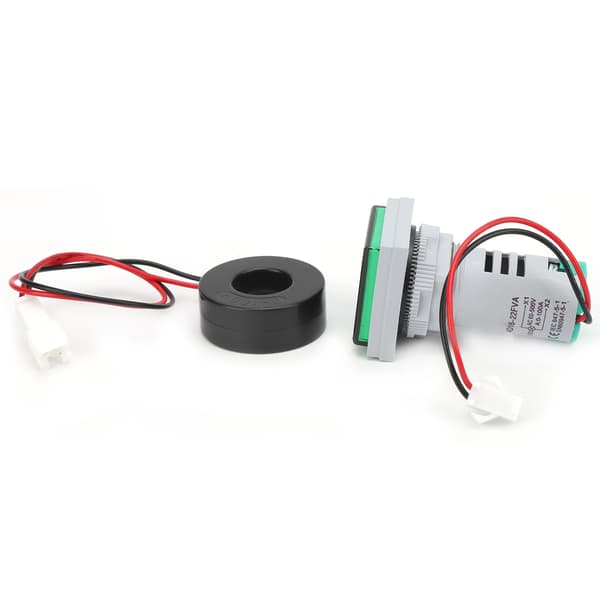 2i1 Volt Amp Meter AD16-22FVA, AC Spændingsstrømstester, Grøn LED-indikator