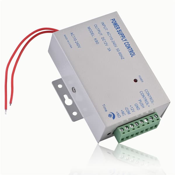 Input AC110V-240V Output DC 12V 3A 30W Strømforsyningscontroller til Døradgangskontrolsystem