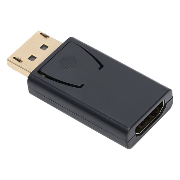4K DP han til HD Multimedia Interface hun adapter 1.4V forgyldt konverter sort