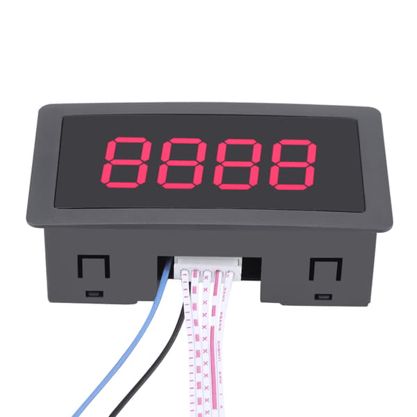 DC LED Digital Display 4 Cifre 0‑9999 Op/Ned Plus/Minus Panel Tæller Måler Rød