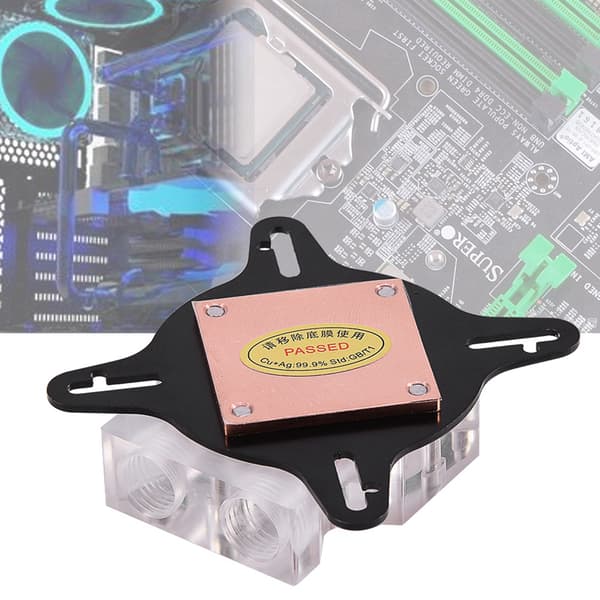 Computer PC GPU Universal Vandkølingsblok Vandkøler Væskekøler 40MM Kobberbase