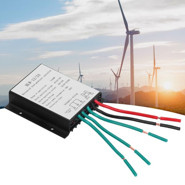 Vindmøllecontroller 400W BLW-12/24, Vandtæt IP67 Batterioplader Regulator til Off-Grid Hjem