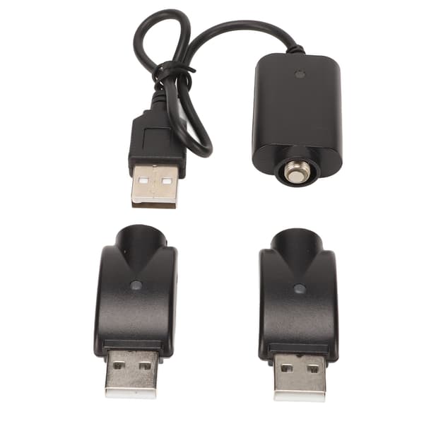 Smart USB-oplader til USB-adapter med LED-indikator Intelligent overopladningsbeskyttelse Sort