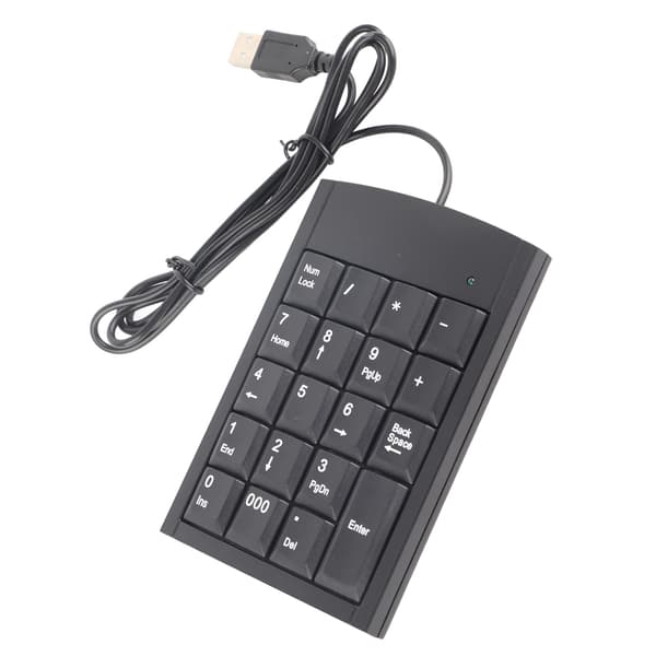 Bärbar Mini USB Numerisk Knappsats Nummer Tangentbord för Bärbar Dator