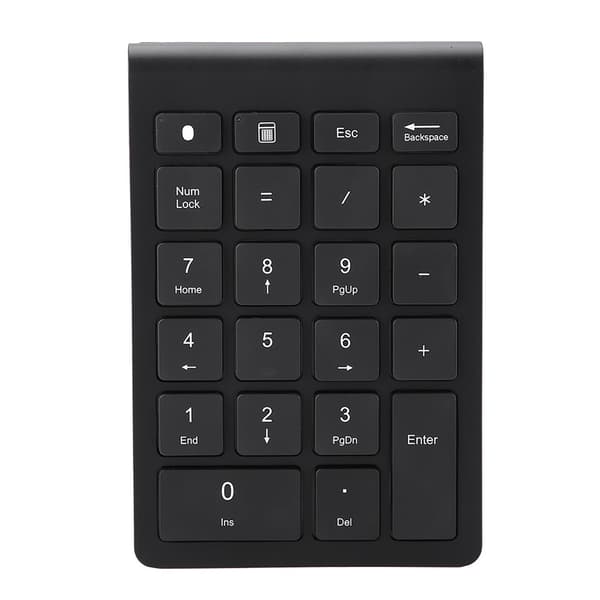 Sort 22-tasters Mini Numpad Trådløst Bluetooth Numerisk Tastatur Til OS X PC