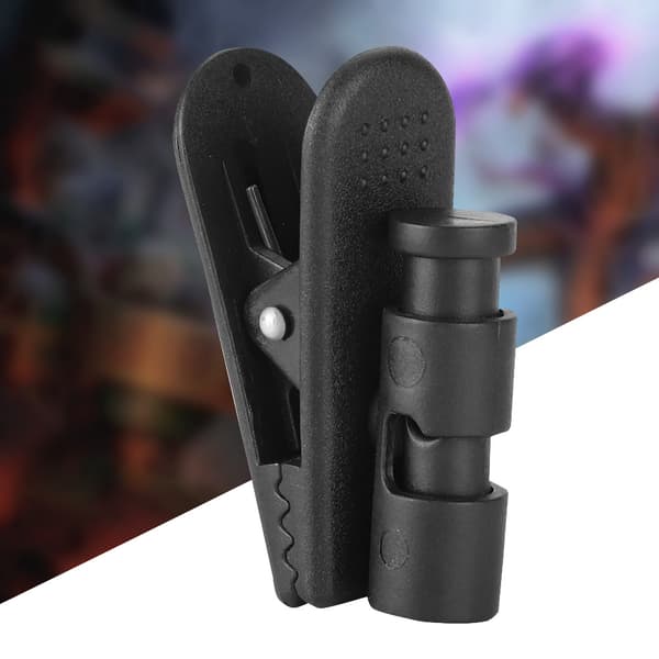 2 ST Svarta Hörlurar Headset Hörsnäcka Stor Klämma