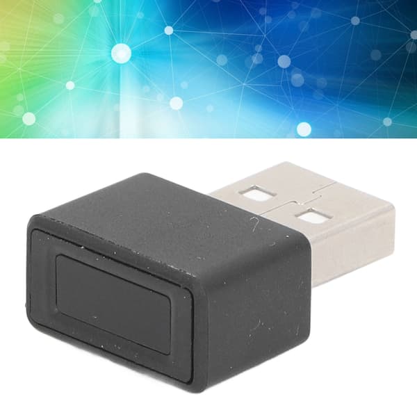 USB Mini Fingeravtrycksläsarmodul Biometrisk skanner för åtkomstkontroll, Svart, 1-pack