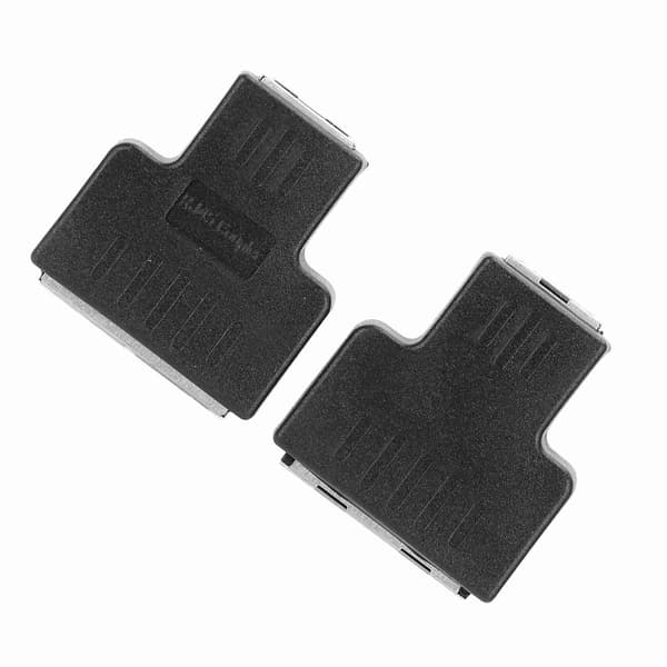 2 stk. Ethernet-kabeladapter 1-ind 2-ud RJ45 hun-interface LAN-stik kabeludvider splitter til internetkabel