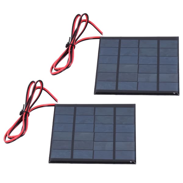2 kpl mini-aurinkoepoksipaneeli 6V 2W DC 100 cm johdolla, tee-se-itse-elektroniikkatarvikesarja