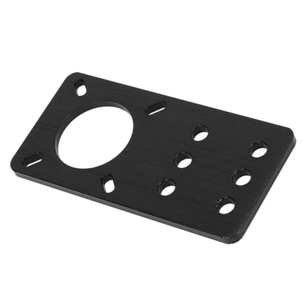 NEMA 17 Anodiseret Aluminium Stepper Motor Monteringsplade 3D Printer Tilbehør (Sort)