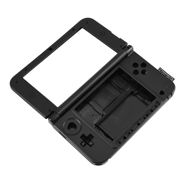 Komplet udskiftningssæt til fuld husdæksel til Nintendo 3DS XL Sort