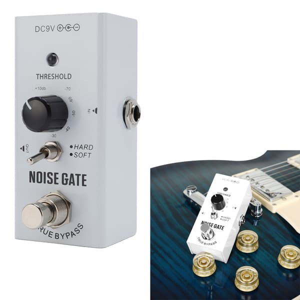 Noise Gate Pedal til Ren Lyd 2 Tilstande Guitar Støjundertrykker Effekt Aluminiumlegering Skal True Bypass