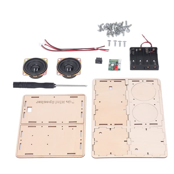 DIY Bluetooth-högtalarkit Stereo Surround Giftfritt Kompositträ DIY-högtalarkit för Elev