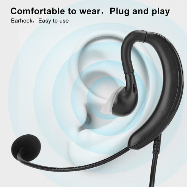 Ørekrog Headset USB Hovedtelefon Computer Notebook Tilbehør til Skype / QQ / MSN