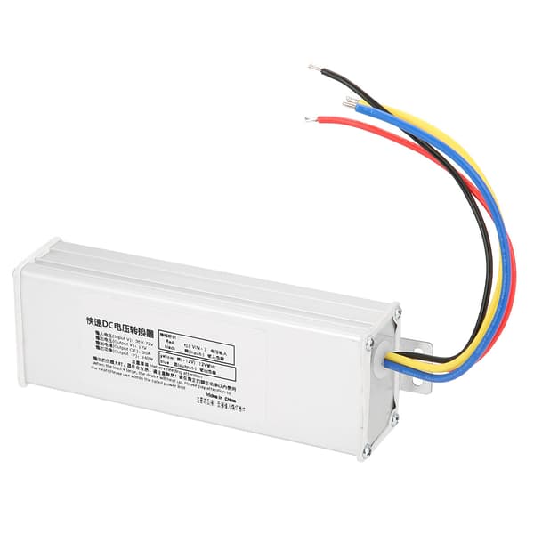 36-72V till 12V 20A 240W DC Nedtrappningsregulator Strömförsörjningsmodul