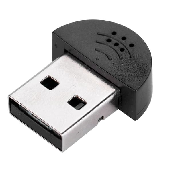 Bärbar USB Mini Studio Talmikrofon Inspelningsljud MIC-adapter för dator PC