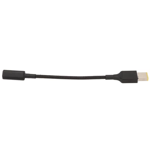 Bærbar opladerkabeladapter USB C til Slim Tip aluminiumslegering 100W DC bærbar opladerledning til Lenovo rektangulær port
