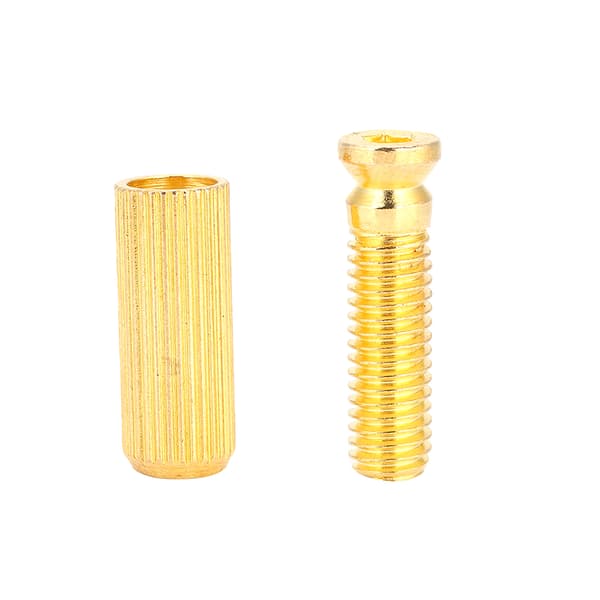 2 st 8 mm justerbara elgitarr Tremolo Bridge Studs & Anchors för Floyd Rose (Guld)