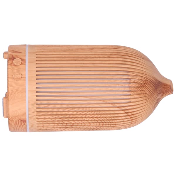 200 ml Mini Aroma Diffuser med Trækorn og Natlys USB-drevet Hul Befugter 5V