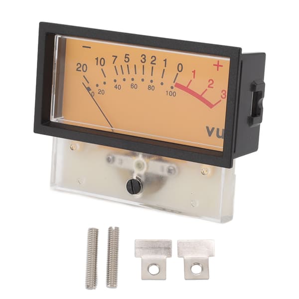 12V Højpræcisions VU-meterhoved DB Audio Level Header Effektforstærker Level Meter med Baggrundsbelysning 500UA 650Ω