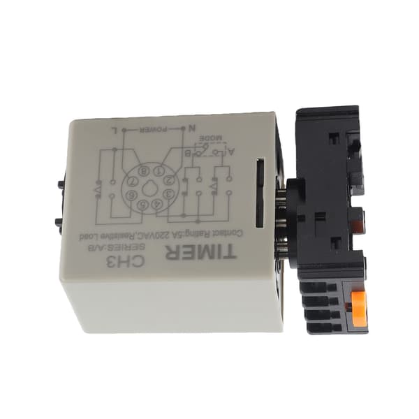 AH3-DM Dubbelfunktionsfördröjningsrelä Timer 0.01S-99H AC 220V LED