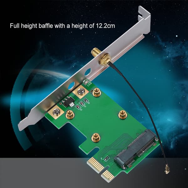 Mini PCI-E till PCI-E Riser-kort Utöka externt adapter nätverkskort