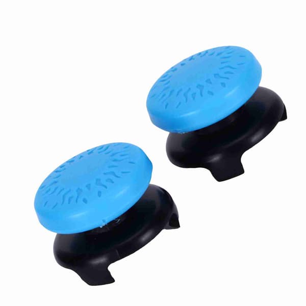 2 stk. Thumbstick Blødt Silikone Cover Greb Stick Joystick Controller Gamepad Tastaturhætte til PS5 Blå