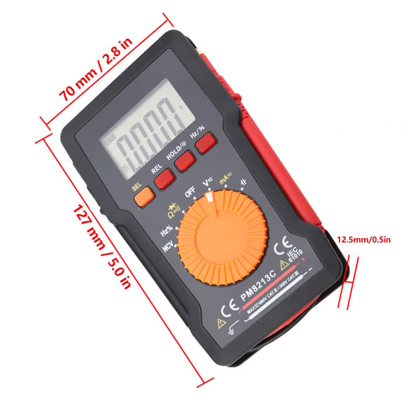 PEAKMETER PM8213C Digital multimeter, hög noggrannhet automatisk intervalltestare