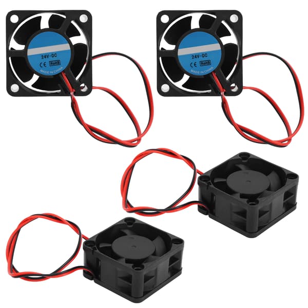 4-pak 24V 4020 blæser til 3D-printer, oliebærende køler, 40x20mm