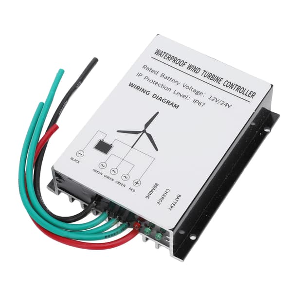 400W Vindmøllecontroller IP67 Vandafvisende Vindmøllegenerator Controller Regulator 12V 24V