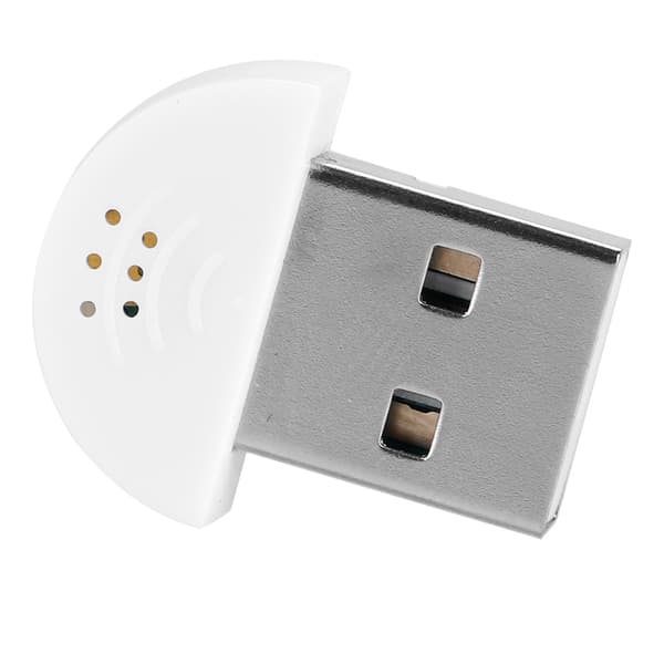 Bärbar USB Mini Studio Talmikrofon Inspelningsljud MIC-adapter för dator PC Vit