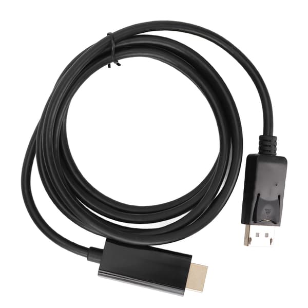 DisplayPort-HD Multimedia Interface -sovitin televisioille ja tietokoneille, 1,8 m/5,9 jalkaa, 1080p DP-HD Multimedia Interface