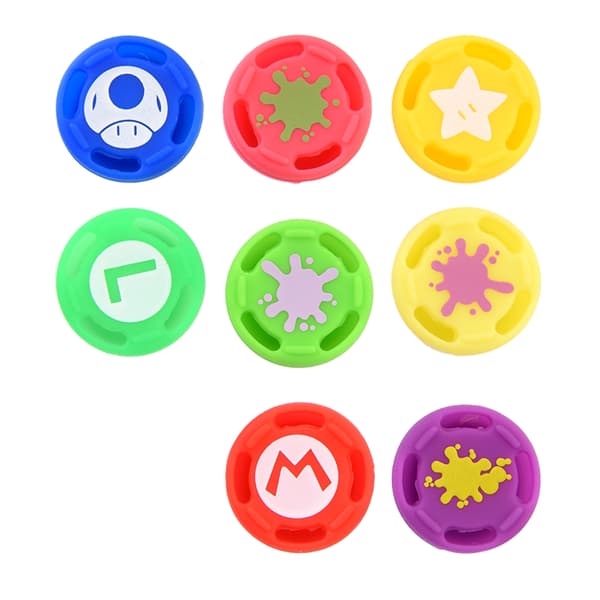 8 STK. Erstatning Silikone Analog Controller Joystick Tommelfingergreb Hætte Cover Til Switch PRO