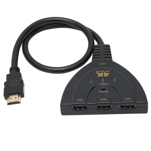 HighDefinition Multimedia Interface 4K Switcher 3 In 1 Out 4Kx2K Switcher SplitterCable Splitter